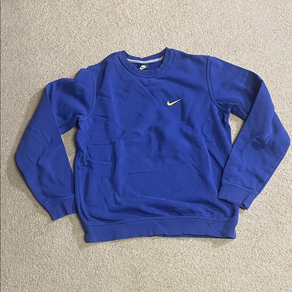 Nike Men's Royal Blue Crewneck Sweater